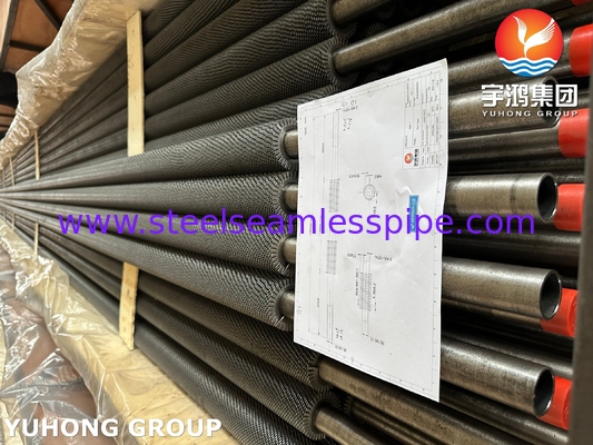 ASTM A213/ ASME SA213 T22 HFW Зонтированная лопатка трубки Два порта могут быть сгибаются для тепловой рекуперации парового генератора
