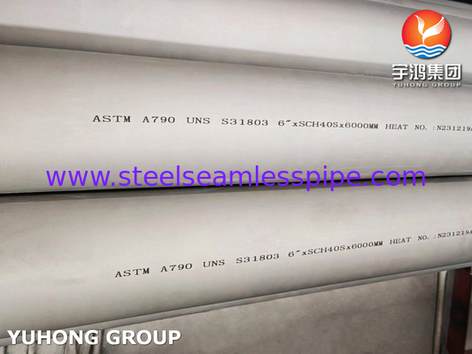 Труба из дуплексной нержавеющей стали ASTM A790 / ASME SA790 S31803