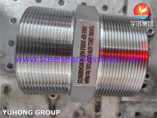 ASTM A182 F316L BSP Союзная шестигранная ниппель для ковки под давлением