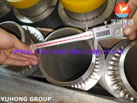 ASTM A376 TP347H сплошная спиральная высокочастотная сварка (HFW) оребренная труба с 11Cr