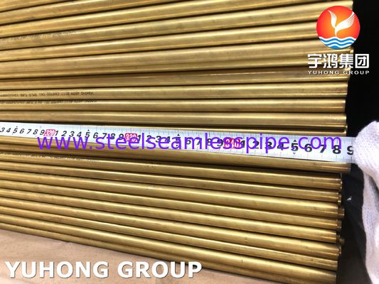 Труба Cooper Alloy B111 C68700 O61 отожженная, бесшовная труба из алюминиевой латуни для теплообменника морской воды