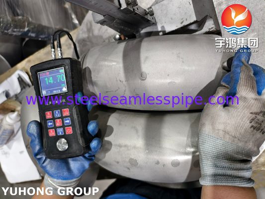 АСТМ A403 WP321H Труба из нержавеющей стали ASME B16.9 Застежка 180° локоть