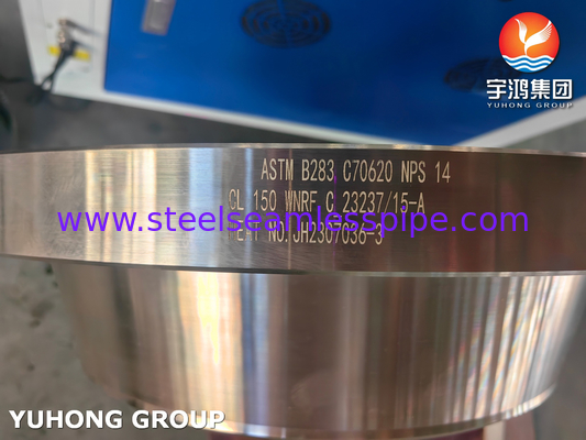 Фланец из медно-никелевого сплава ASTM B283 C70620 WNRF BLRF B16.5 CL150