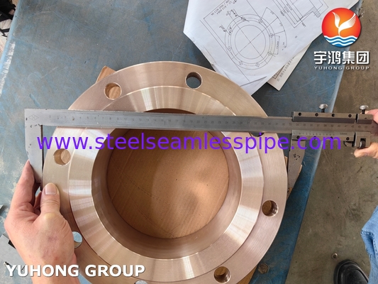 ASTM B283 C70620 Фланц из меди и никеля для морских применений