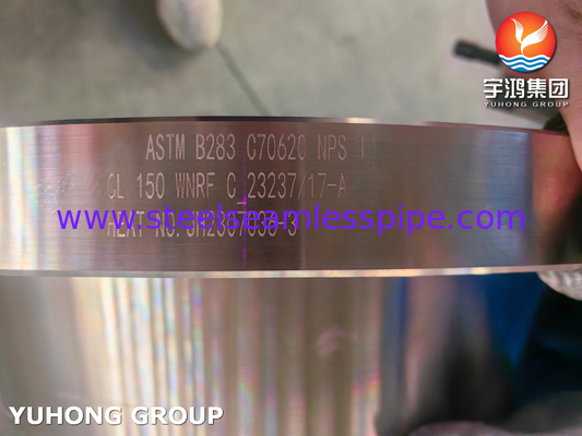 ASTM B283 C70620 Фланц из меди и никеля для морских применений