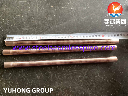 ASTM B111 C70600 Медно-никелевая сталь с низким оребрением для теплообменника