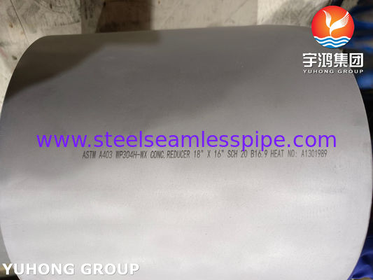 ФИТИНГ ДЛЯ СВАРКИ ВСТЫК ИЗ НЕРЖАВЕЮЩЕЙ СТАЛИ, ОТВОД 90° LR, КОНЦЕНТРИЧЕСКИЙ РЕДУКТОР A403 WP304H B16.9