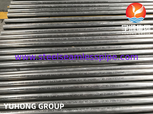 ASME SB163 UNS N04400 / Monel 400 Никелевая сплав Бесшовная теплообменная трубка