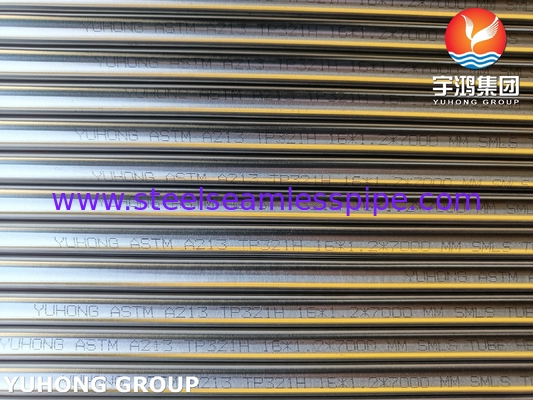 ASTM A213 TP321H S32109 Труба теплообменника из нержавеющей стали, светло отожженная