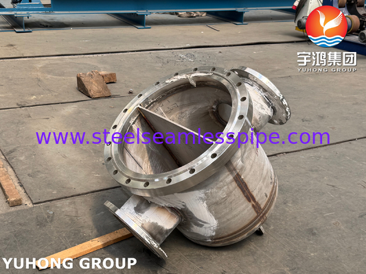 ASME VIII-1 U-Tube Heat Exchanger Clad UNS N06600 для хлорно-щелочных процессов NACE MR0175