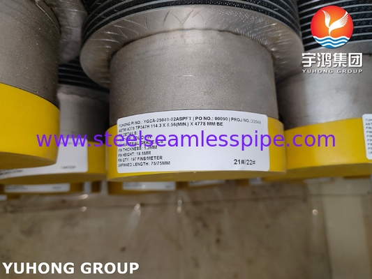 ASTM A376 TP347H HFW Труба сплошного оребрения для теплообменников