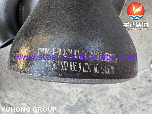 ASTM A234 WP11 CL2 Сплавная стальная фитинговая установка, сварная на заднице для химической промышленности B16.9