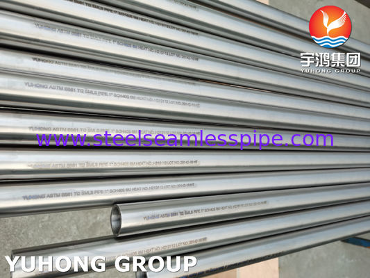 ASTM B861 GR.2 UNS R50400 Титановая бесшовная труба для высокой коррозионной стойкости