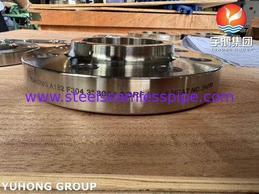 ASME SA182 F304 SO RF Stainless Steel Flange Slip On Raised Face for Chemical and Industrial Piping