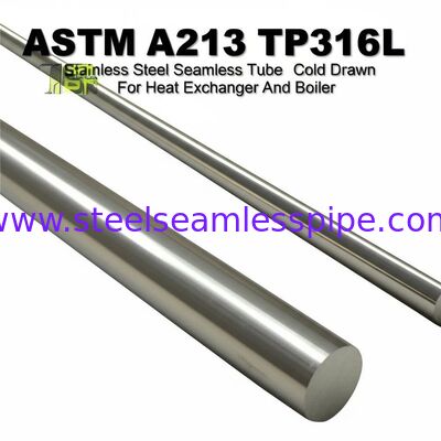 ASTM A213 TP316L Холоднотянутая бесшовная труба из нержавеющей стали для теплообменников и котлов