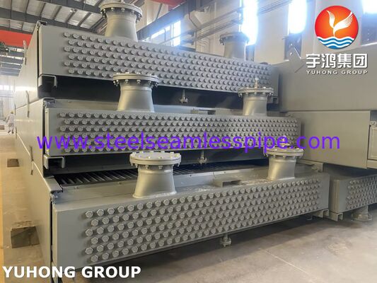 Пучок труб воздушного охладителя из сплава Monel 400 с экструдированными алюминиевыми ребрами и бесшовными трубами ASME SB163