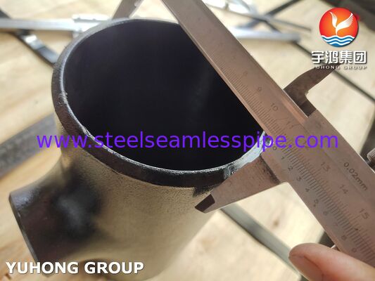 Фитинг из углеродистой стали ASTM A234 WPB, тройник переходной, под приварку встык