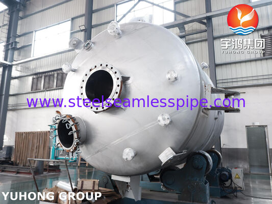Реакторный сосуд с рубашкой, сертифицированный по ASME U Stamp, из углеродистой стали SA516 Gr.70 с мешалкой для перемешивания
