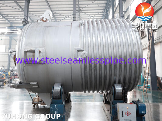 Реакторный сосуд с рубашкой, сертифицированный по ASME U Stamp, из углеродистой стали SA516 Gr.70 с мешалкой для перемешивания