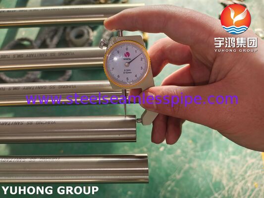 АСТМ A270 TP304 Нержавеющая сталь Яркая отжигаемая бесшовная санитарная трубка для пищевой промышленности