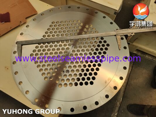 Обслуживание теплообменника. Трубная решетка ASME SA240 SS304. 100% ультразвуковой контроль