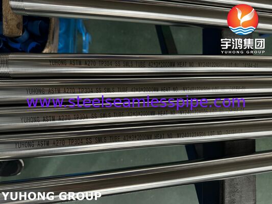 ASTM A270 TP304 3A Станционная труба из нержавеющей стали для пищевых предприятий, конец нитей NPT