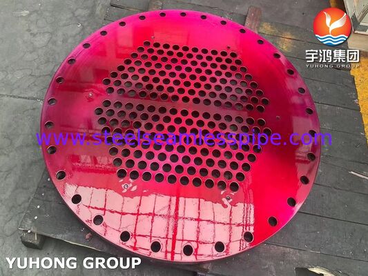 Неподвижная трубная решетка из нержавеющей стали ASME SA240 SS304 для теплообменника