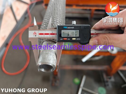 Высокочастотная сварная зазубренная трубка с острием TP304H основа / SS304 Fin