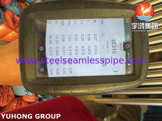 Светлая отжигаемая цепная трубка из нержавеющей стали для фармацевтической промышленности ASTM A269 TP316L