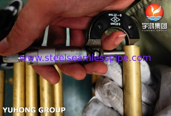 Применение конденсатора и Теплообменника ASTM B111 C68700 Медная никелевая трубка