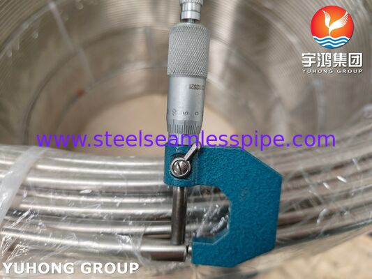 ASTM A269 TP316L Нержавеющая сталь Светлая прожектованная катушка для применения в промышленных жидкостях