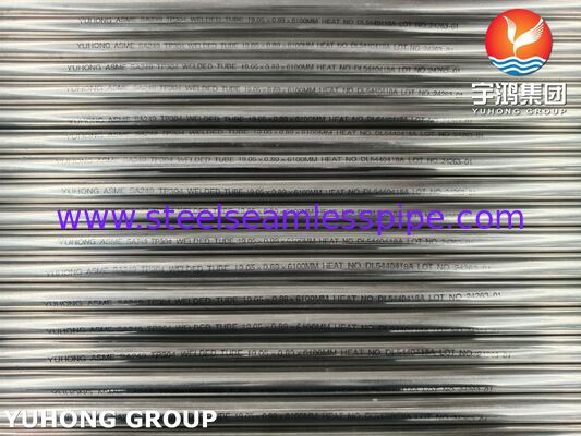 ASME SA249 TP304 Светлая сварная трубка из нержавеющей стали для холодильной системы