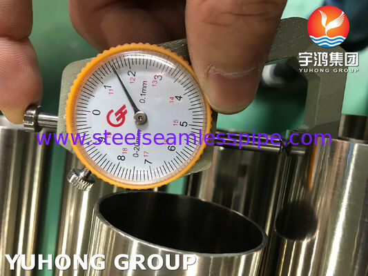 320 / 240 Grit ASTM A269 TP304L Нержавеющая сталь Яркая прожектованная трубка для санитарного применения