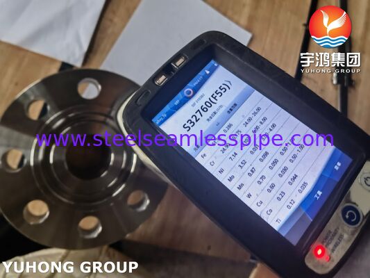 ASTM A182 F55 S32760 фланец с шейкой для сварки RTJ EN 1.4501 X2CrNiMoCuWN25-7-4