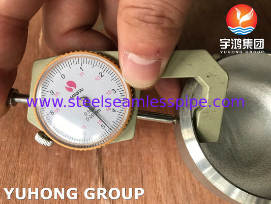 Теплообменный аппарат конденсаторов штуцеров B16.9 ASTM A403 WP304L сварного соединения встык крышки