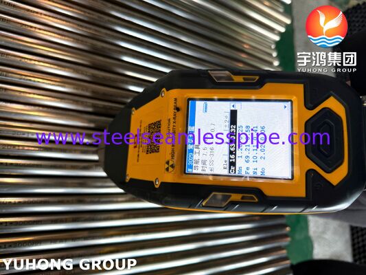 Труба сварная из нержавеющей стали A249 TP316L, отожженная в светлом отжиге, для теплообменника / котла / конденсатора