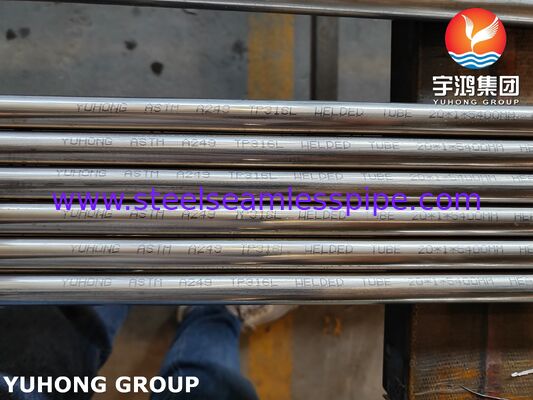Труба из нержавеющей стали ASTM A249 TP316L с яркой отжигом, сварная, для молочной промышленности