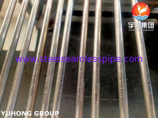 ASME SB163 UNS N02201 Бесшовная никелевая трубка для теплообменника и конденсатора