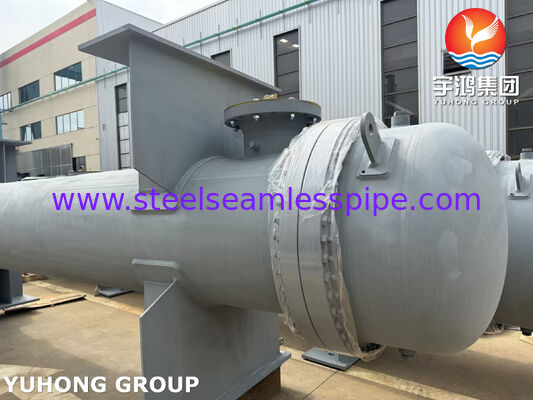 Кожухотрубный теплообменник из углеродистой стали с трубами ASME SA179 и трубной решеткой SA266 Gr.2 для охлаждения воды, масла, пара и газа