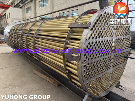 Admiralty Brass Tube Bundle C44300 with ASME SB111 Seamless Tubes for Seawater & Marine Cooling Heat Exchanger