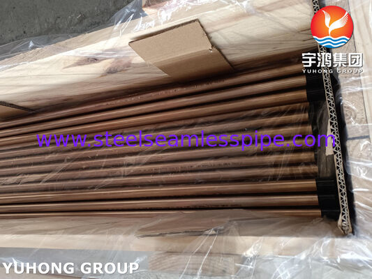 Медная сплавная труба Admiraty Tube ASME SB111 C70600 O61 SMLS 19.05X1.65X8000MM Теплообменник Применение оборудования для морской воды