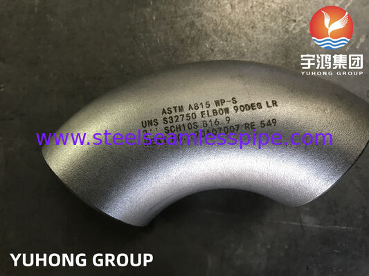 ASTM A815 UNS S32750 WP-S Elbow, Duplex Stainless Steel Pipe Fitting B16. Противоположное устройство для труб из нержавеющей стали9
