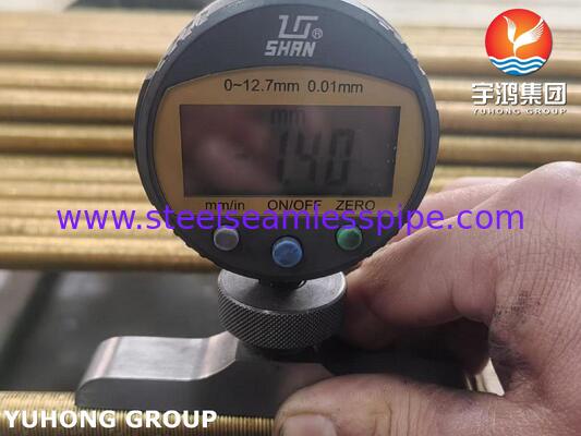 ASME SB111 C68700 Низкие трубки для теплообменников из оболочек и труб