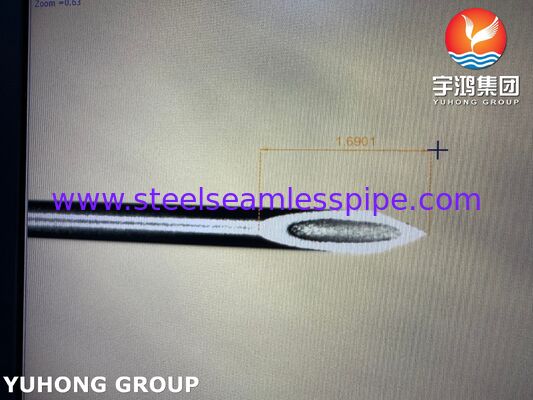 SUS304 26G Медицинская степень Нержавеющая сталь Задней резки иглы трубки для ИГМ игл ISO9626
