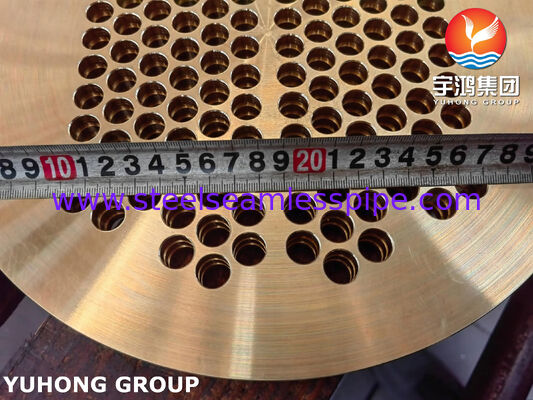 ASME SB171 C46400 Лист труб для теплообменника, воздухоохладителя и сосуда под давлением