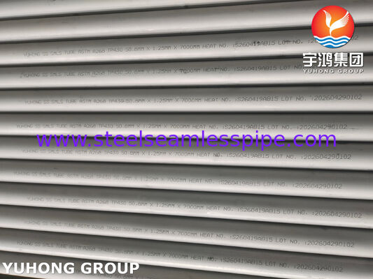 ASTM A268 TP430, UNS S43000 Бесшовная труба из нержавеющей стали для теплообменника