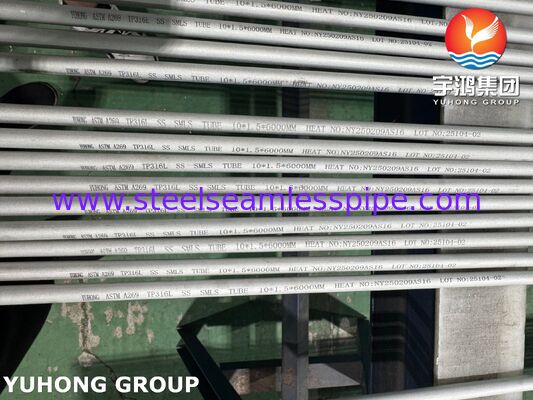 ASTM A269 TP316L Бесшовные трубы из нержавеющей стали для теплообменника, маринованные и отжиженные