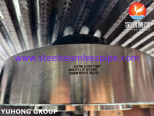 ASTM A182 F347 Фланц сварной шеи / EN 1.4550 Фланц из нержавеющей стали Фланц WNRTJ