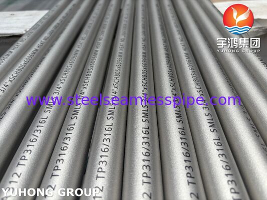 ASTM A312 TP316/316L Бесшовные трубы из нержавеющей стали для химических и промышленных применений