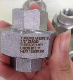 Кованые фитинги из нержавеющей стали, A182 F304L, F316L, ASME B16.11, NPT, SW, 90 ° ELOW, 3000 #, 6000 #, 1/2 "